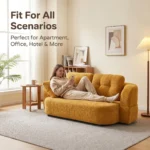 Eggshell Transformable Compressible Lazy Sofa Velvet Frameless Straight Sofa Bed Modern Irregular Dual-use Easy Shipping - Image 2