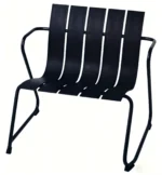 Outdoor Garden Dining Table Chair Set Minimalist Design Uv-resistant Powder Coated Metal Frame Pp Seat For Patios Courtyards
