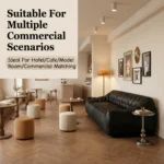 Mid- Chesterfield Genuine Leather Square Sofa Set Full Tufted Design For School Park Workshop Basement & Entry Use - Image 3