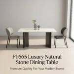 Modern Sintered Stone Dining Table With Carbon Steel Base Rectangular/round/extendable Home & Hotel Use Dining Furniture
