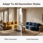 Peanut Transformable Compressible Lazy Sofa Velvet Frameless Straight Sofa Bed Modern Irregular Easy Shipping - Image 2