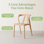 Modern Multicolor Pp Plastic Dining Chairs Stackable Lightweight Durable Portable Leisure Chair Indoor And Outdoor Daily Use - Image 4