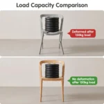 Modern Multicolor Pp Plastic Dining Chairs Stackable Lightweight Durable Portable Leisure Chair Indoor And Outdoor Daily Use - Image 6