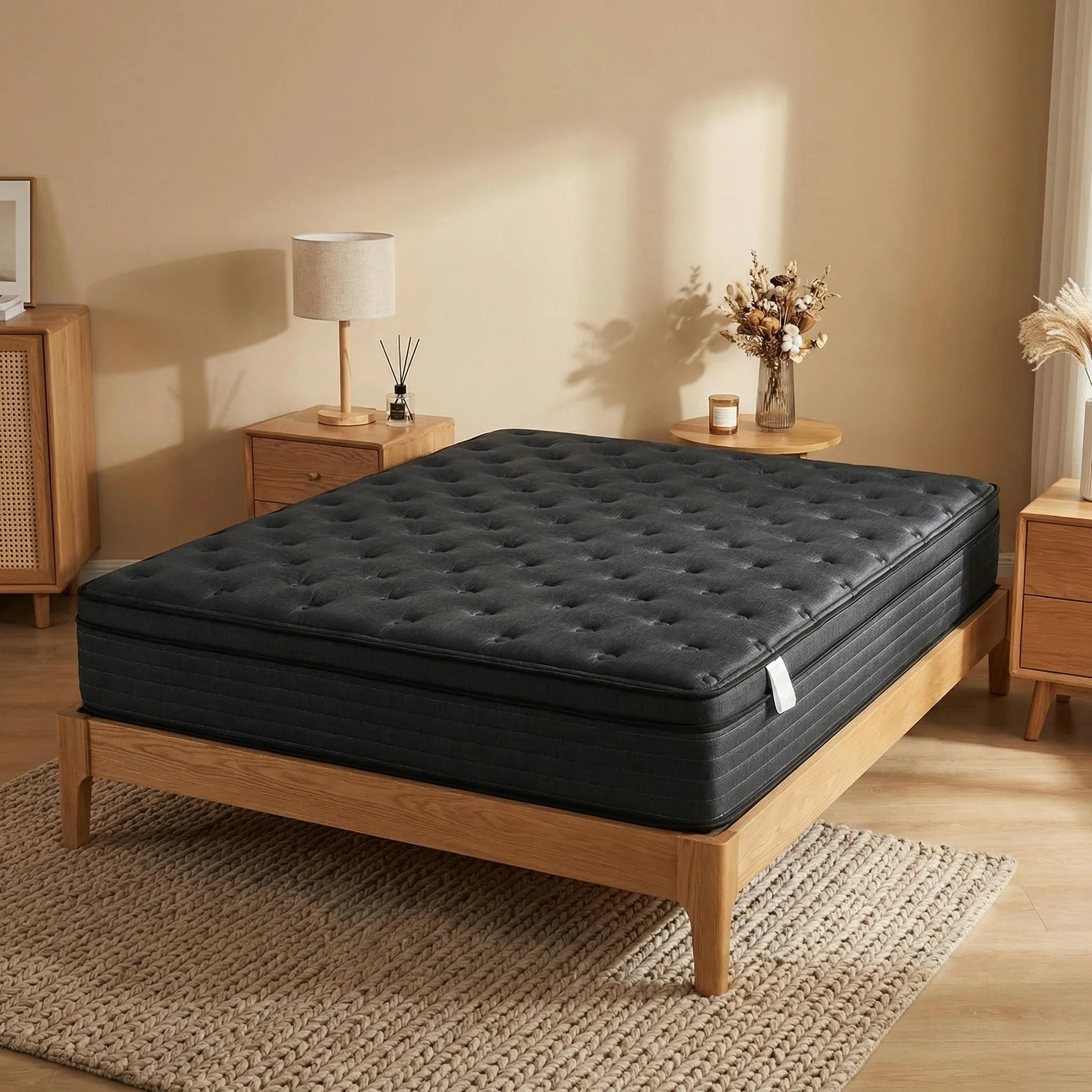 H0eca5ef146864c5a88b73dc89b2c6983y.webp Wholesale Orthopedic Memory Foam Hybrid Mattress 7-zone Individual Pocket Spring Modern Bedroom Rolled In A Box - Image 1
