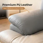 Wholesale Economic Wooden Frame 3-seater Sofa With Pu Fabric For Rented Apartments Hotel Lobbies & Spa Waiting Areas - Image 2