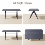 Modern Minimalist Rattan Aluminum Outdoor Furniture Set,Weather Resistant Waterproof Patio Bar Stool Chaise Lounge Coffee Table - Image 2