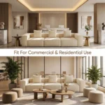 Minimalist Modular Compressed Straight Sofa,Frameless Velvet Fabric Couch,Vacuum Packed Modern Living Room Sofa - Image 4
