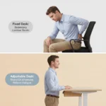 Dual Motor Electric Standing Desk,Height Adjustable Sit Stand Computer Desk With Without Storage Drawer For Home Office Use - Image 5