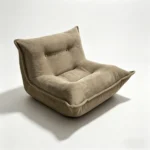 Modern Minimalist Velvet Compression Armchair Set Extendable Tufted Sofa Chair