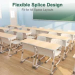 Modern Eco-friendly Adjustable Primary School Desk And Chair Set For Classroom Use In Preschool - Image 5