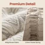 Wholesale Orthopedic Memory Foam Hybrid Mattress 7-zone Individual Pocket Spring Modern Bedroom Roll-packed - Image 2