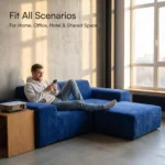 Black Bull Modular Compressed Sofa,Frameless Velvet Sectional Couch,Vacuum Packed Minimalist Combination Sofa - Image 3