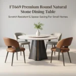 Modern Durable Sintered Stone Dining Table With Carbon Steel Base Rectangular/round/extendable Home & Hotel Use Dining Furniture