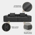 Pixel Modular Compressed Sofa,Fabric Frameless Sectional Couch,Vacuum Packed Minimalist Combination Sofa - Image 4