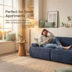 Ks014 Modern Bamboo Joint Modular Extendable Compressed Sofa Frameless Velvet Fabric Sectional Couch Free Combination Leisure - Image 6