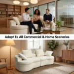 Curved Modular Compressed Sofa,Velvet Frameless Combination Couch,Vacuum Packed Modern Irregular Living Room Sofa - Image 6