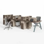 Twilight Series 2-person Staff Office Desk High Partition Storage Cabinet Face Workstation Open Office Integrated Commercial