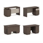Twilight Series Modern Minimalist Eco-friendly Durable Ergonomic Staff Office Desk Single Workstation Computer Desk Office