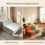 Modular Compressible Multifunctional Sofa Bed Free Combination Frameless Velvet Lazy Sofa Easy Shipping - Image 2