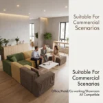 Ks011 Cube Modular Compressed Sofa,Corduroy Linen Fabric Frameless Sectional Couch,Vacuum Packed Minimalist Combination Sofa - Image 4