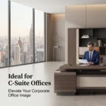 Twilight Series Luxury Eco-friendly Durable Executive Desk Floor Standing Filing Cabinet High-end Office Furniture Set Office - Image 3