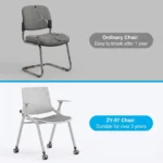 Modern Ergonomic Swivel Office Chair With Fixed Armrest And Backrest For Hotel,Classroom And School - Image 6
