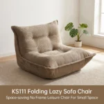 Modern Minimalist Velvet Compression Armchair Set Extendable Tufted Sofa Chair - Image 2