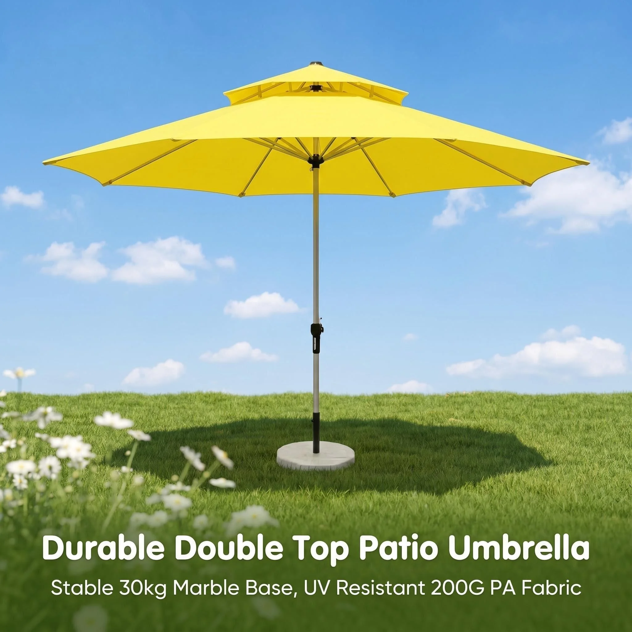 H392b6cb99ea346289f283b3b5747721bE.webp Heavy Duty Patio Umbrella,Waterproof Polyester,Thickened Aluminum Pole,Uv Resistant Outdoor Garden Commercial Sunshade - Image 1