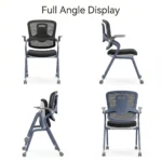 Modern Ergonomic Swivel Office Chair With Fixed Armrest And Backrest For Hotel,Classroom And School - Image 2