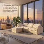 Ks010 Cloud Compressed Sofa Cotton Linen Fabric Boneless Straight Lazy Sofa Compressible Shipping Modern Minimalist Modular - Image 2