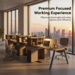 Twilight Series 2-person Staff Office Desk High Partition Storage Cabinet Face Workstation Open Office Integrated Commercial - Image 2