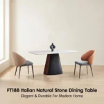 Modern Eco-friendly Sintered Stone Dining Table With Carbon Steel Base Rectangular/round/extendable Hotel Dining Room Furniture