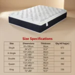 Modern Orthopedic Memory Foam Hybrid Mattress With 7-zone Pocket Spring Rolled In Box 10-year Warranty Bedroom Use - Image 3