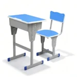 Modern Reinforced Adjustable Student Desk Chair Set Eco-friendly Ergonomic Wave Backrest School Study Desk With Steel Drawer