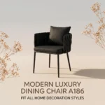 Modern Ergonomic Stackable Pu Leather Padded Dining Chair With Micro-spring Cushion Seat And Metal Legs For Hotel Use - Image 4