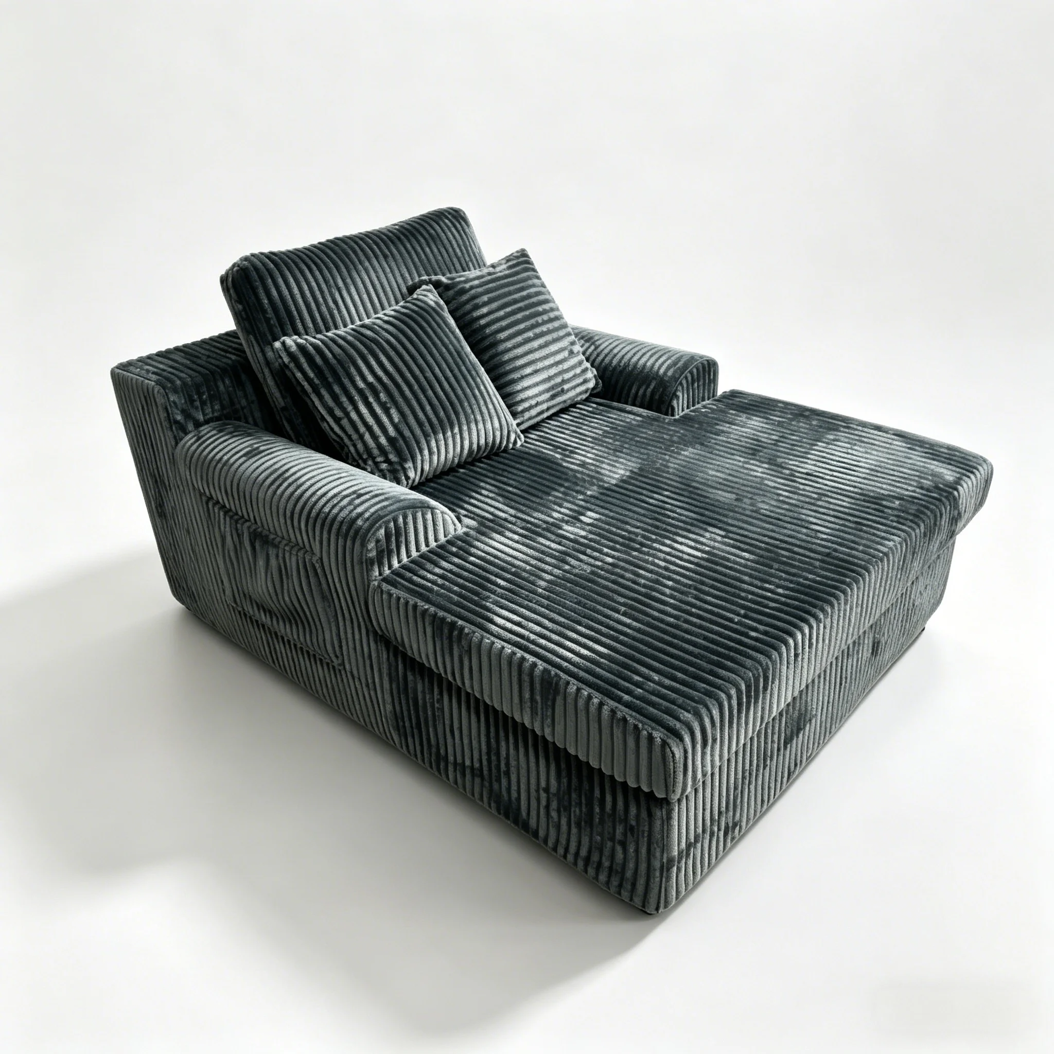 Velvet Chaise Lounge Sofa