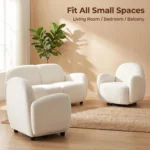 Modern Stylish Light Luxury Minimalistic Chenille Sofa Fabric Sofa Sectional Sofa Set For Small Spartments Hotels - Image 5