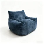 Modern Cotton Linen Modular Lazy Sofa Set Tufted Extendable Reclining Frameless Single Lounge Chair With Easy Care Comfort