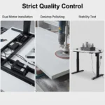 Dual Motor Electric Standing Desk,Height Adjustable Sit Stand Computer Desk With Without Storage Drawer For Home Office Use - Image 6