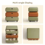 Modern Vanity Desk Drawers Adjustable Makeup Table Led Mirror Mdf Panel Dressing Table Storage Cabinet For Hotel Living Room - Image 2