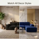 Black Bull Modular Compressed Sofa,Frameless Velvet Sectional Couch,Vacuum Packed Minimalist Combination Sofa - Image 4