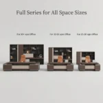Twilight Series Luxury Eco-friendly Durable Executive Desk Floor Standing Filing Cabinet High-end Office Furniture Set Office - Image 5