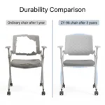 Modern Ergonomic Swivel Office Chair With Fixed Armrest And Backrest For Hotel,Classroom And School - Image 6
