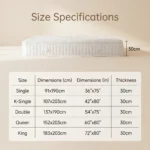 Hotel Grade Orthopedic Breathable Durable Foam Hybrid Mattress Individual Pocket Spring 30cm Thickness Rolled Box For Bedroom - Image 5