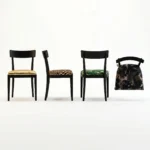 Modern Luxury Pu Leather Ergonomic Foldable Stackable Dining Chair With Metal Legs 3-year Warranty For Hotel Use - Image 2