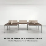 Twilight Series Modular Freely Combined Staff Office Desk Privacy Partition Workstation Open Office Area Minimalist Desk - Image 2