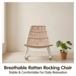 Modern Minimalist Rattan Aluminum Outdoor Furniture Set,Weather Resistant Waterproof Patio Bar Stool Chaise Lounge Coffee Table