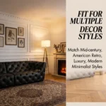 Mid- Modern Full Tufted Genuine Leather Sofa Set Classic Chesterfield 4-seater Sponge Filling For Apartment Warehouse Use - Image 3