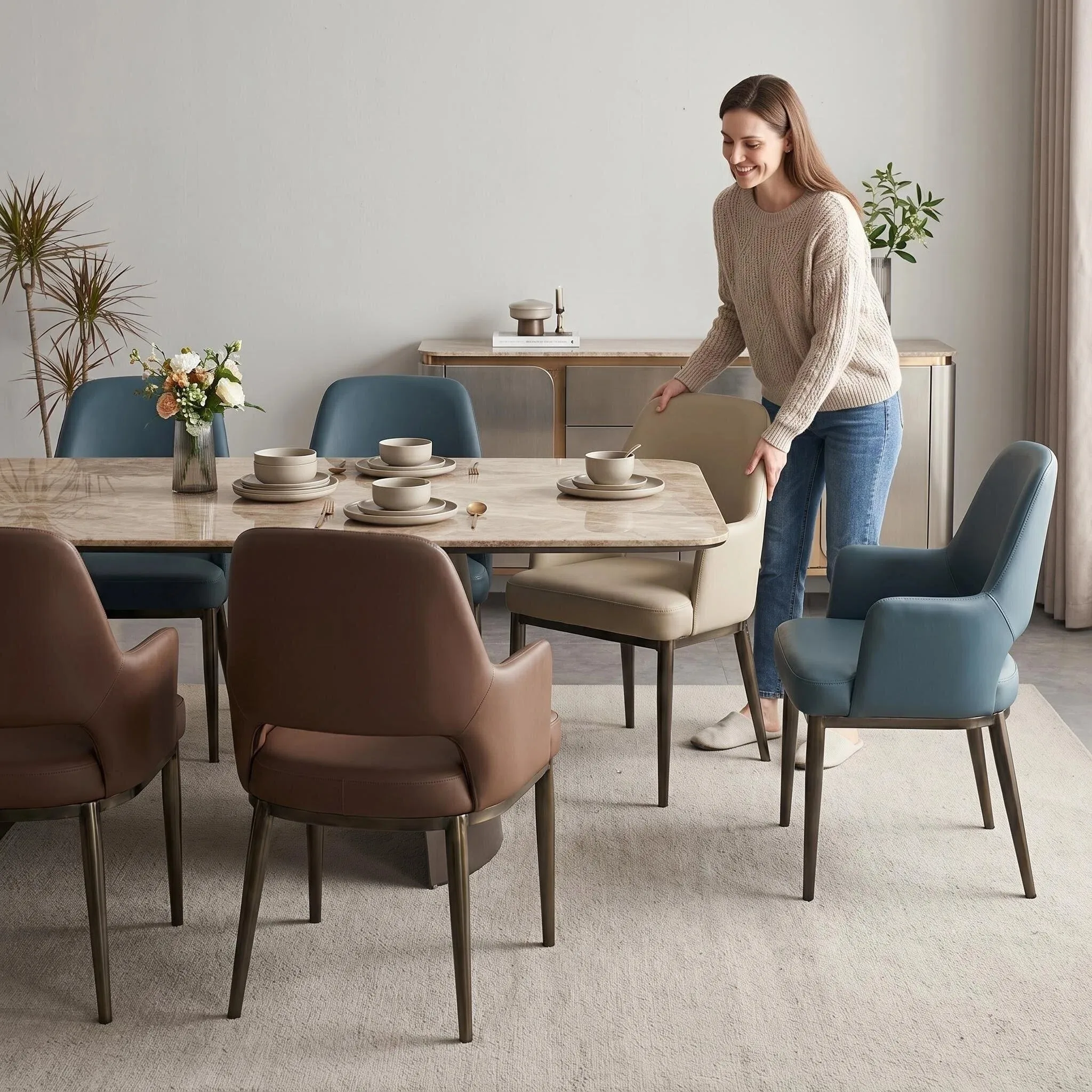 Nordic غرفة الطعام Chair