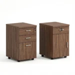 Twilight Series Wooden Mobile Office Pedestal Cabinet Lockable Desk Storage Hospital Bedroom Commercial Office Furniture Staff